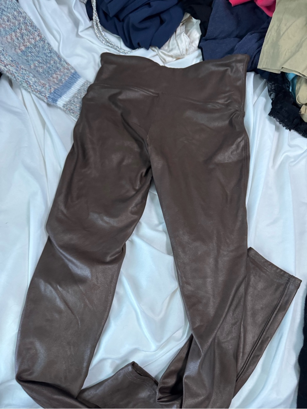 SPANX Brown and Black Shaping Leggings